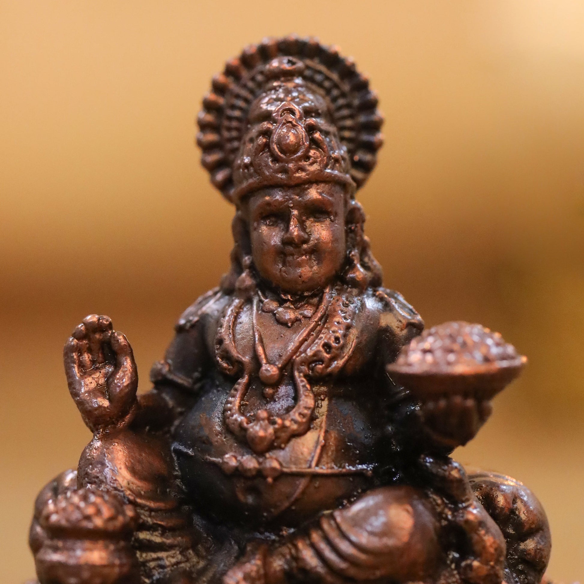 Copper Kuber Maharaj Idol (2 Inch)
