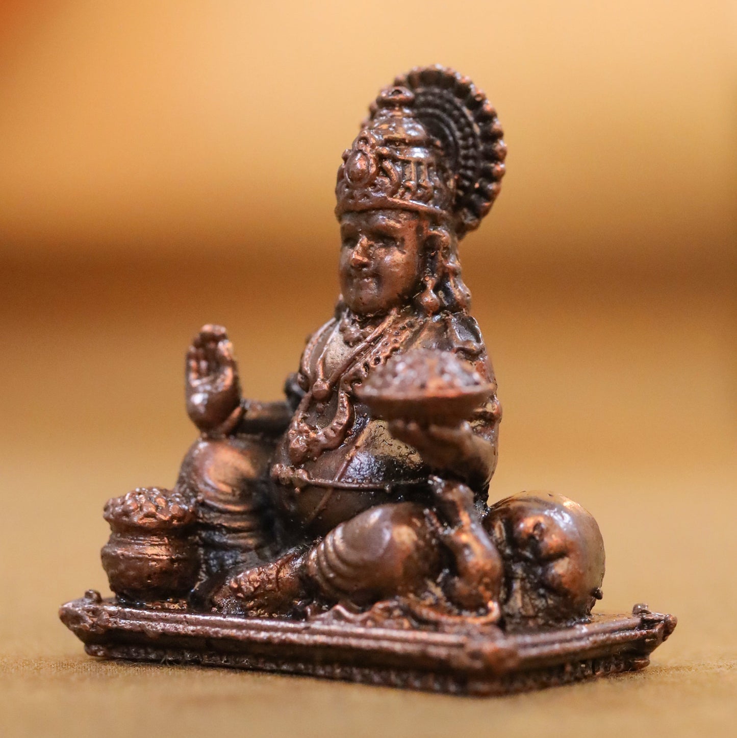 Copper Kuber Maharaj Idol (2 Inch)