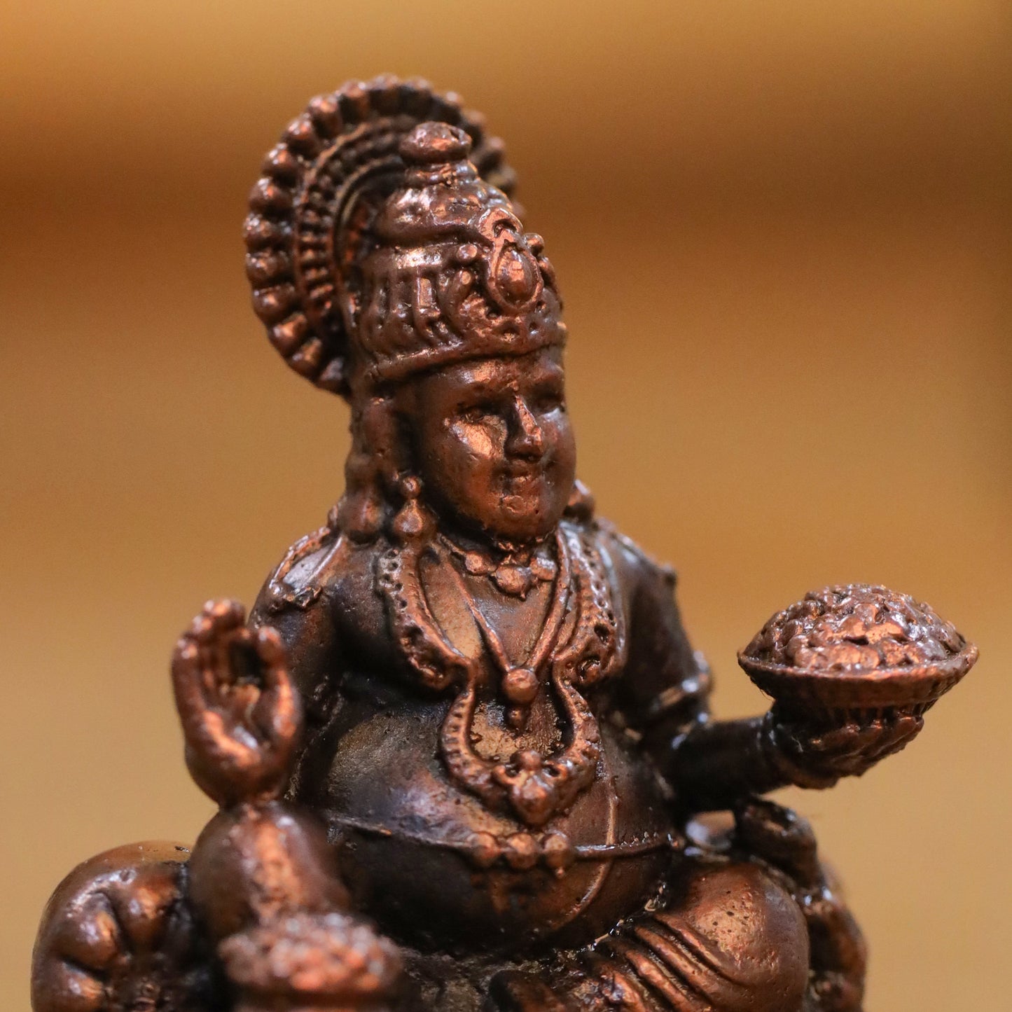 Copper Kuber Maharaj Idol (2 Inch)