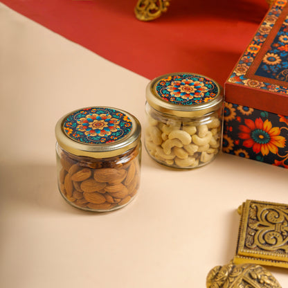 Premium Brass Chowki & Ganesh Conch House Warming Gift Hamper