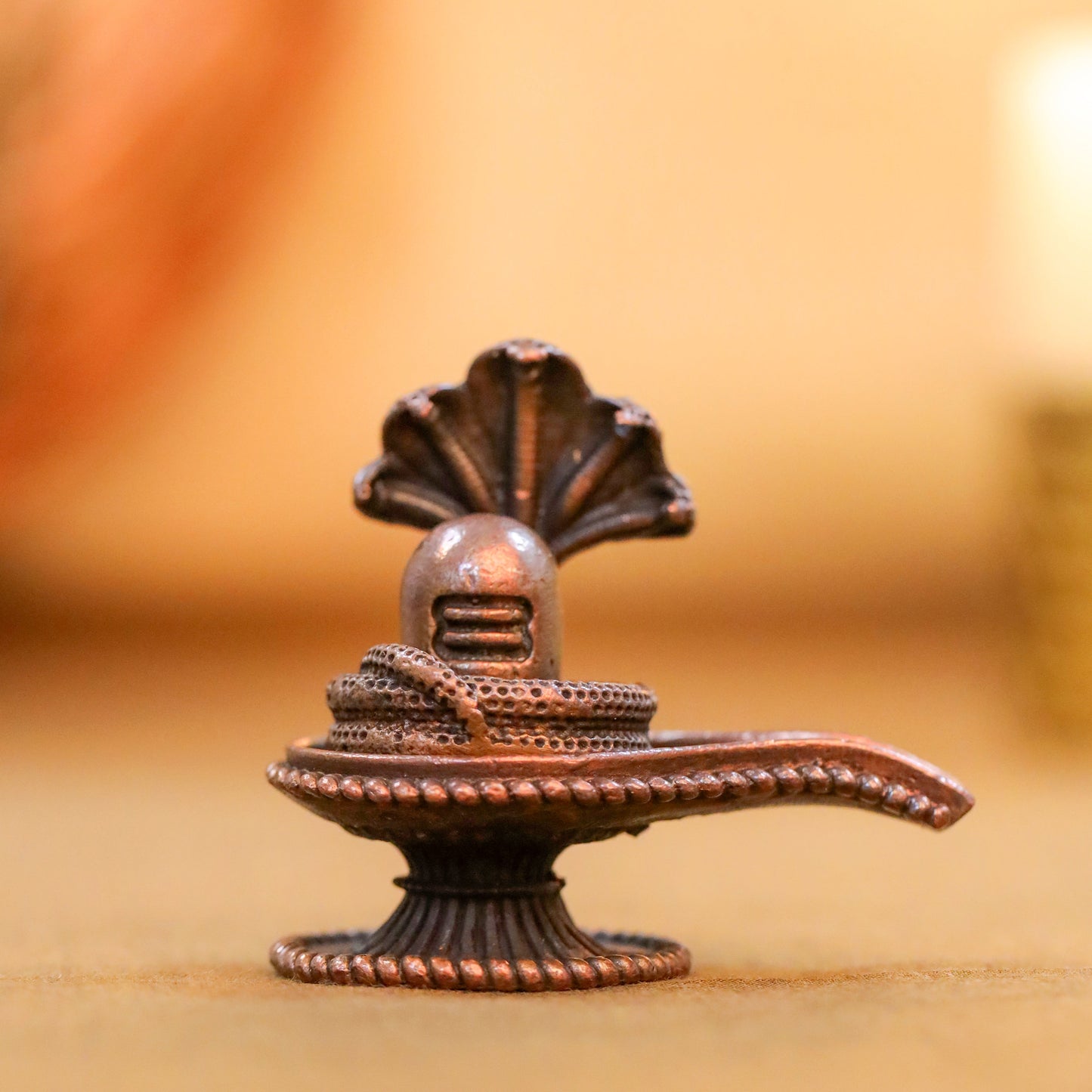Copper Shivling/Shivlingam Idol (1.8 Inch)