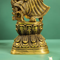 Brass Goddess Radha Statue (30 Inch)