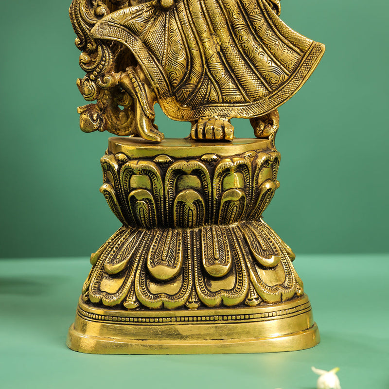 Brass Goddess Radha Statue (30 Inch)