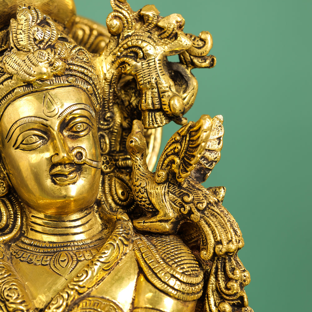 Brass Goddess Radha Statue (30 Inch)