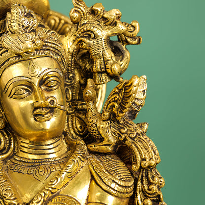 Brass Goddess Radha Statue (30 Inch)