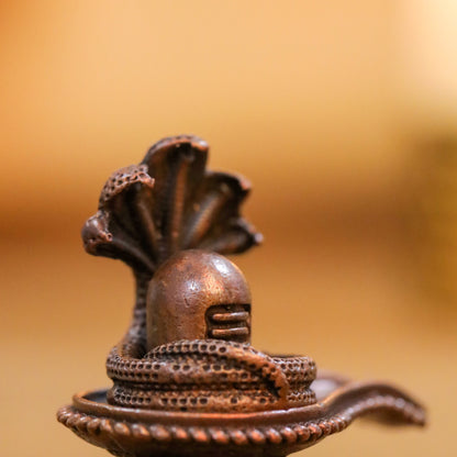 Copper Shivling/Shivlingam Idol (1.8 Inch)