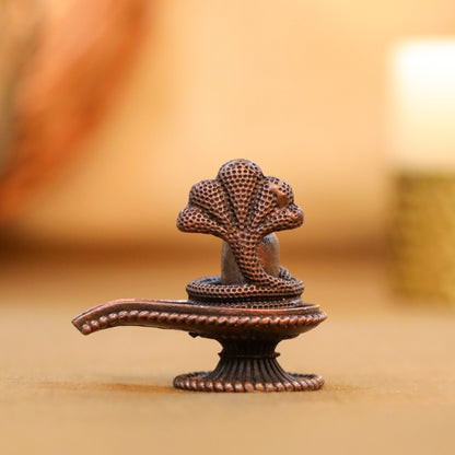 Copper Shivling/Shivlingam Idol (1.8 Inch)