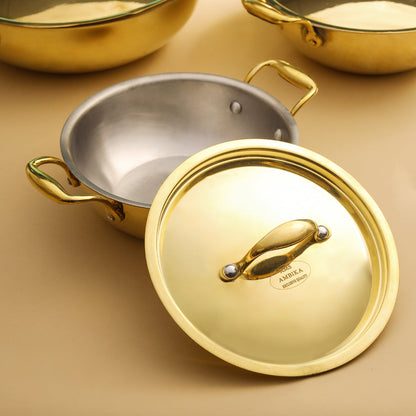 Brass Kadhai With Lid