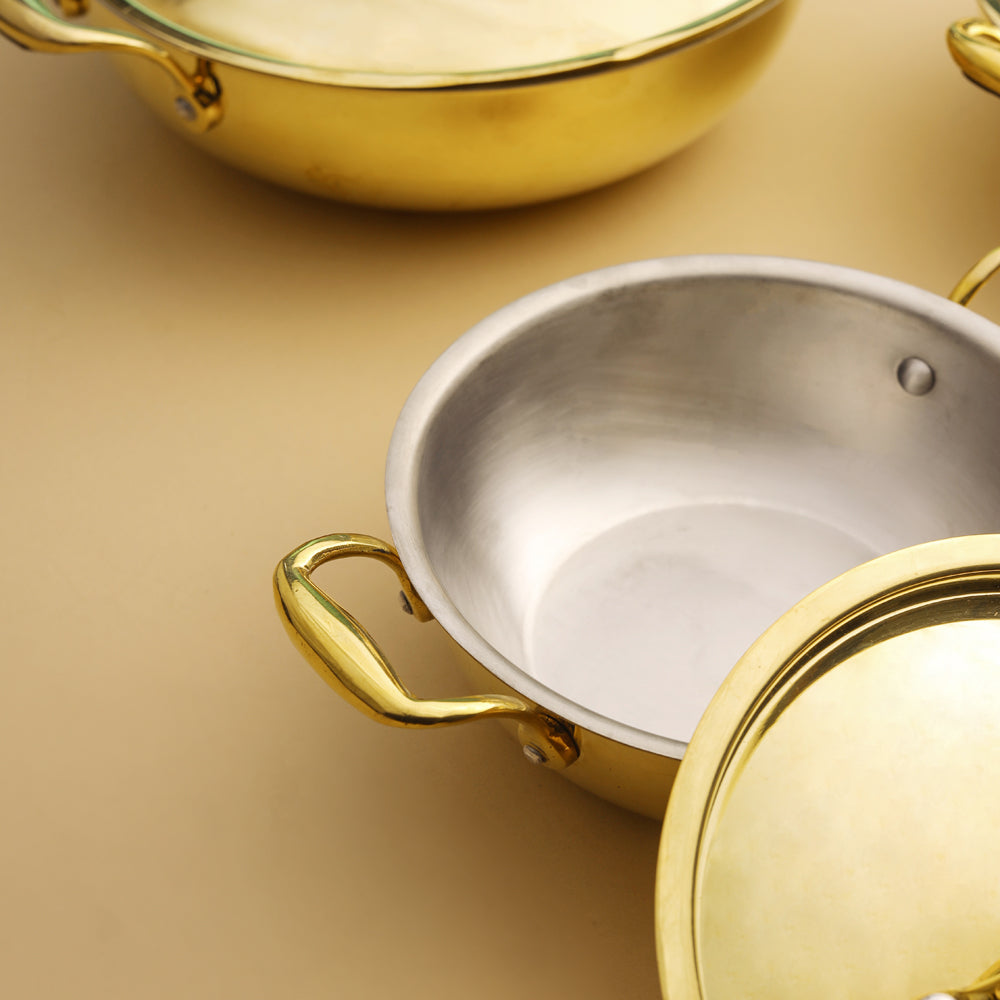 Brass Kadhai With Lid