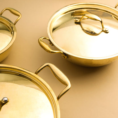 Brass Kadhai With Lid