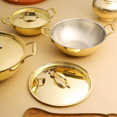 Brass Kadhai With Lid