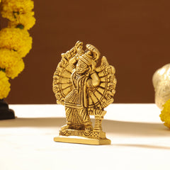Brass Goddess Saptashrungi Idol (4.5 Inch)