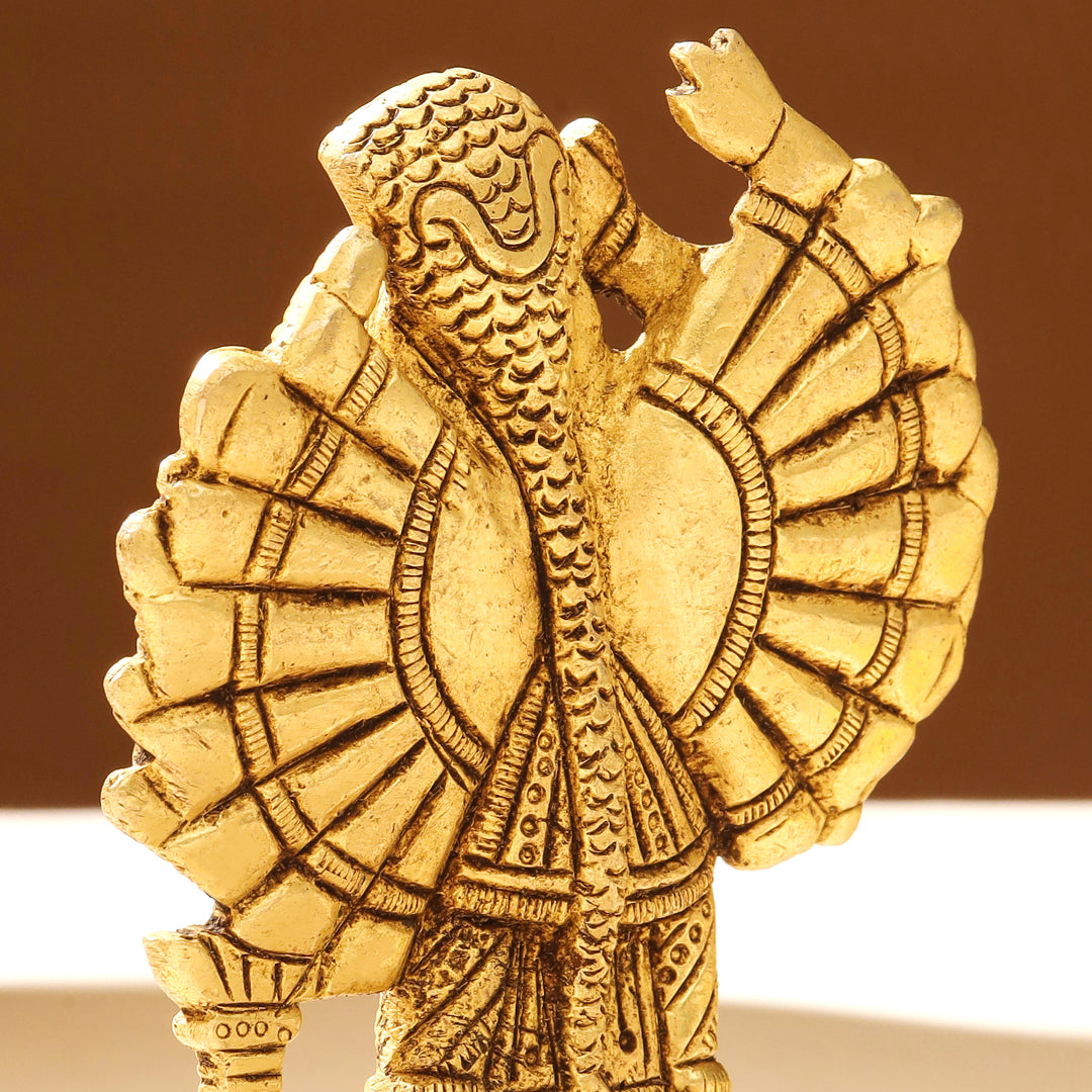 Brass Goddess Saptashrungi Idol (4.5 Inch)