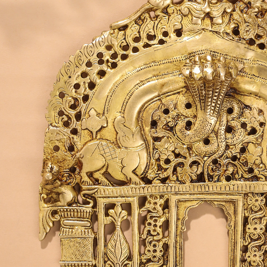 Brass Handcarved Prabhavali Frame