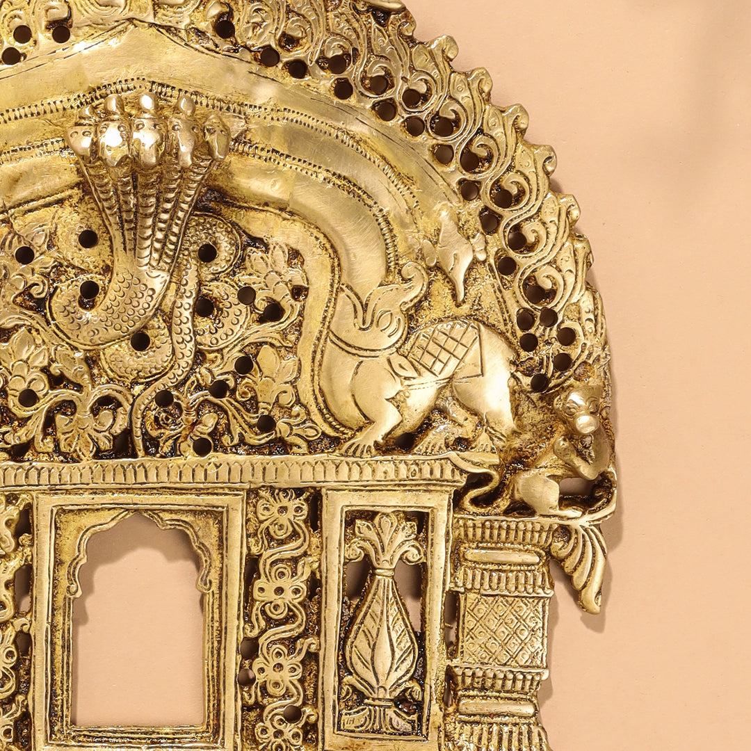 Brass Handcarved Prabhavali Frame