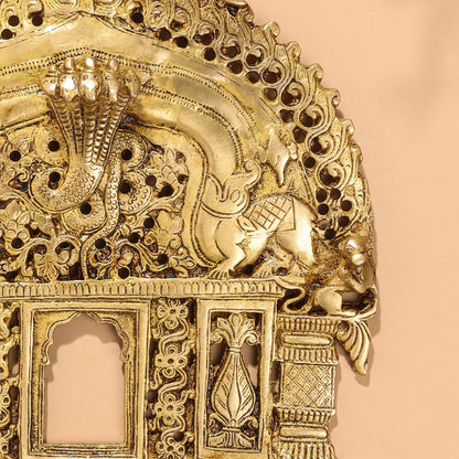 Brass Handcarved Prabhavali Frame