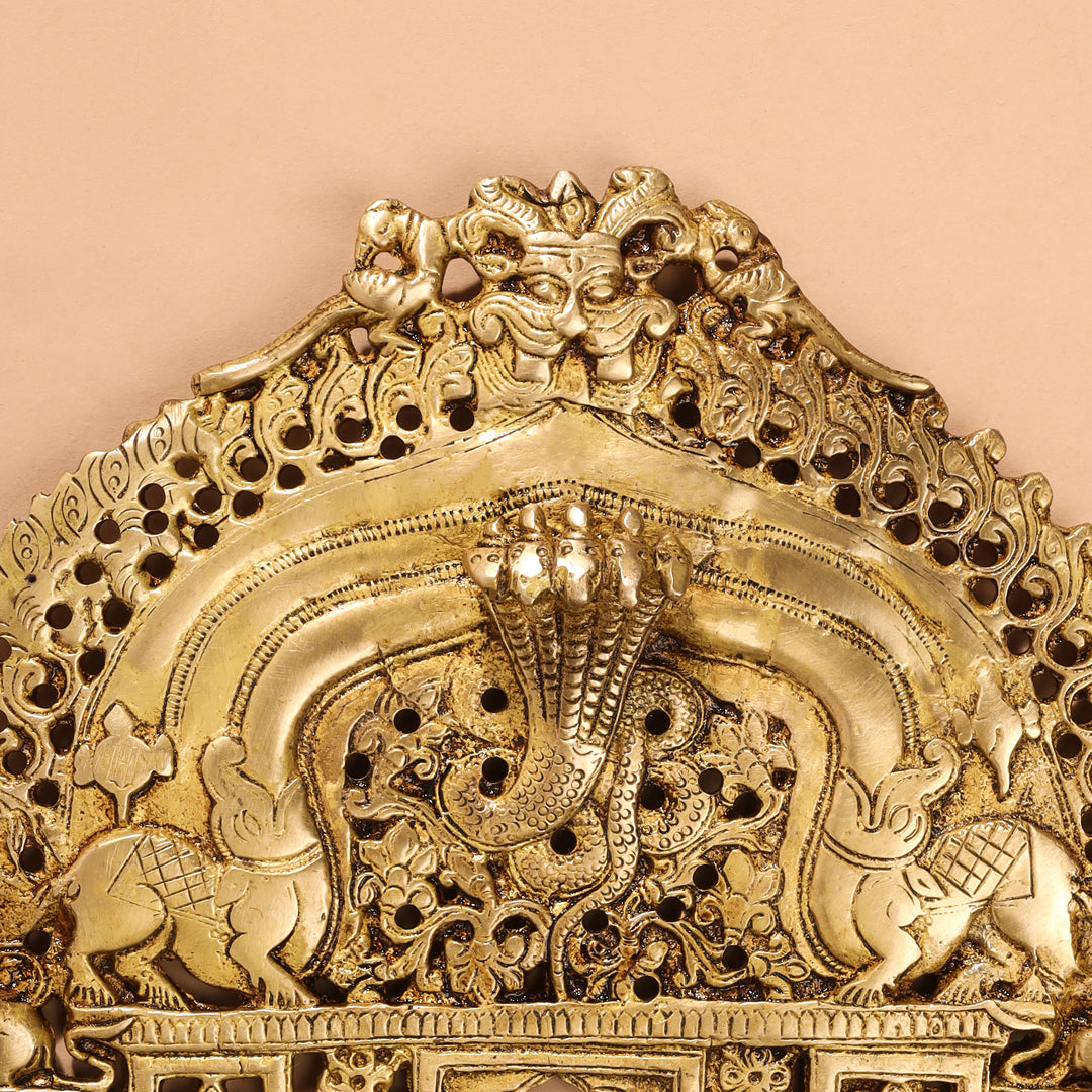 Brass Handcarved Prabhavali Frame