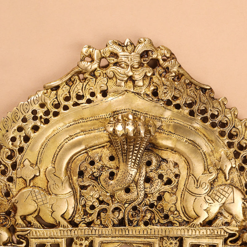 Brass Handcarved Prabhavali Frame