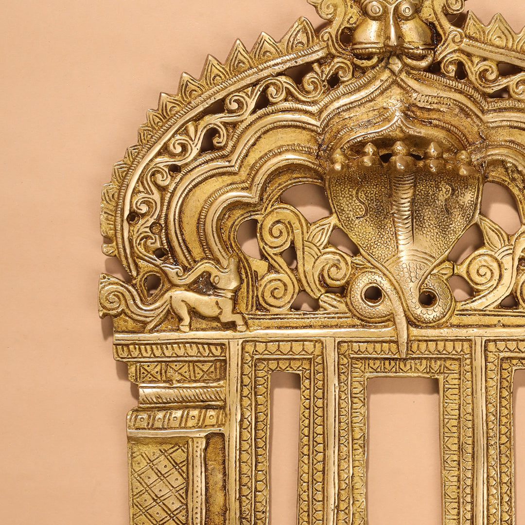 Brass Handcarved Prabhavali Frame
