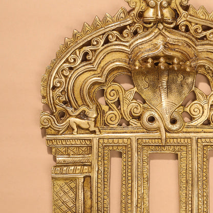 Brass Handcarved Prabhavali Frame