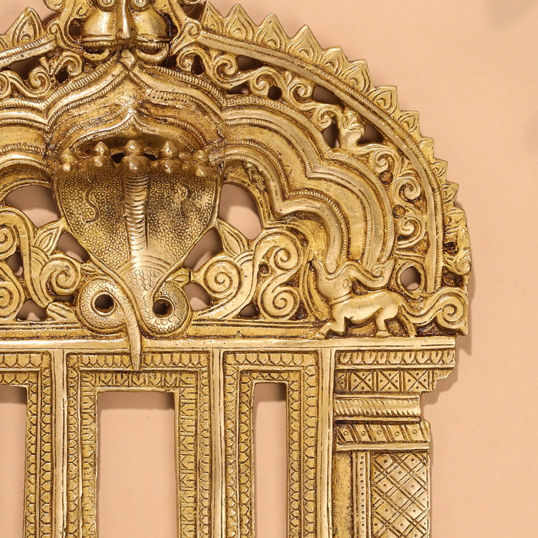 Brass Handcarved Prabhavali Frame