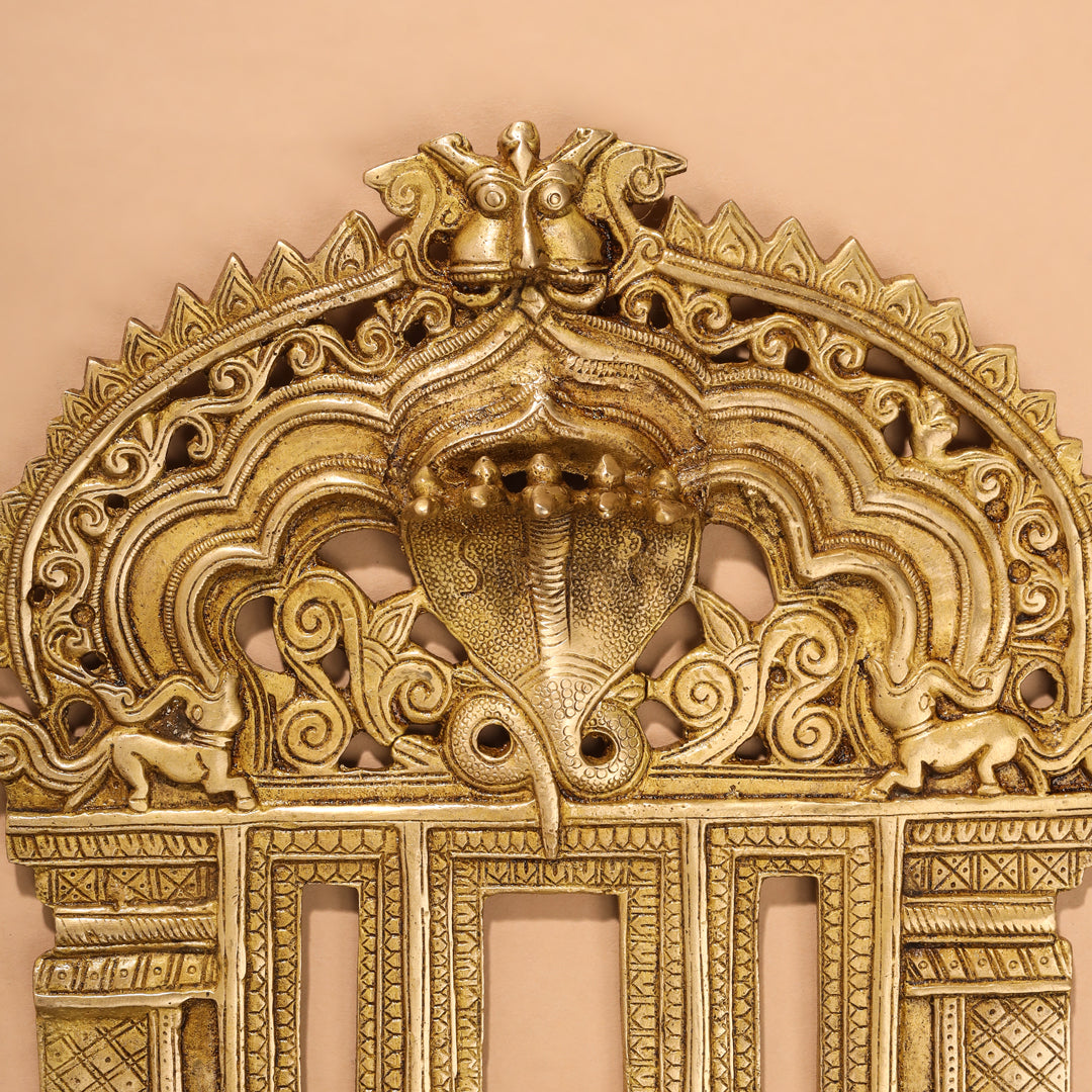 Brass Handcarved Prabhavali Frame