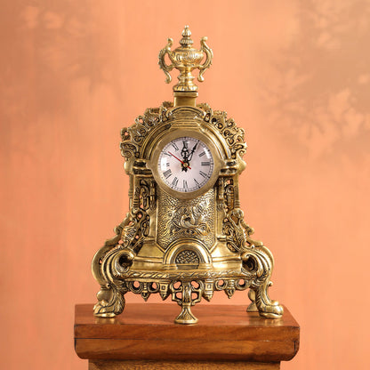 Brass Vintage Table Clock/Watch (14 Inch)