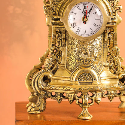 Brass Vintage Table Clock/Watch (14 Inch)