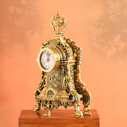 Brass Vintage Table Clock/Watch (14 Inch)
