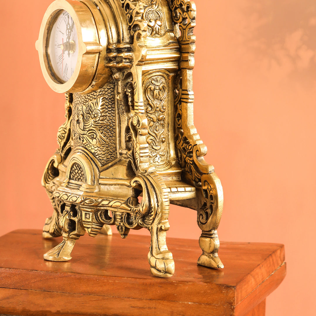 Brass Vintage Table Clock/Watch (14 Inch)