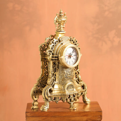 Brass Vintage Table Clock/Watch (14 Inch)