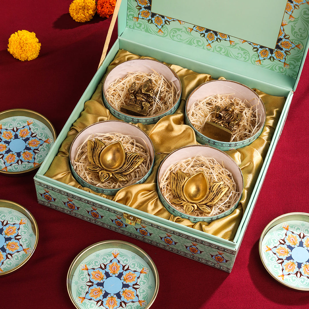 Brass Ganesha Lakshmi Festive Hamper