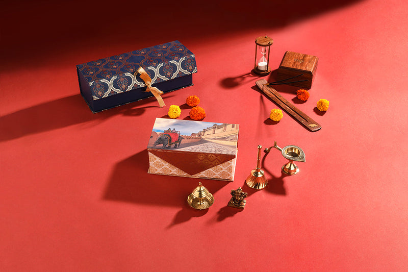 Brass Ganesha Idol & Handbell Corporate/Gift Hamper