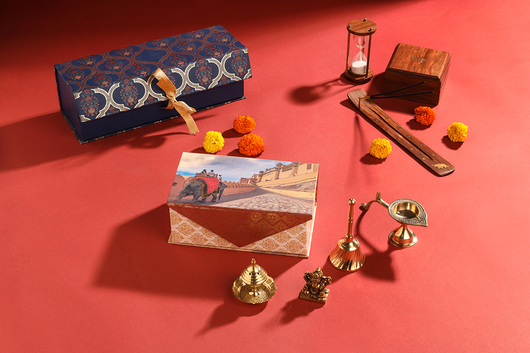 Brass Ganesha Idol & Handbell Corporate/Gift Hamper