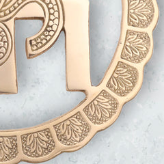 BRASS SWASTIK OM WALL HANGING