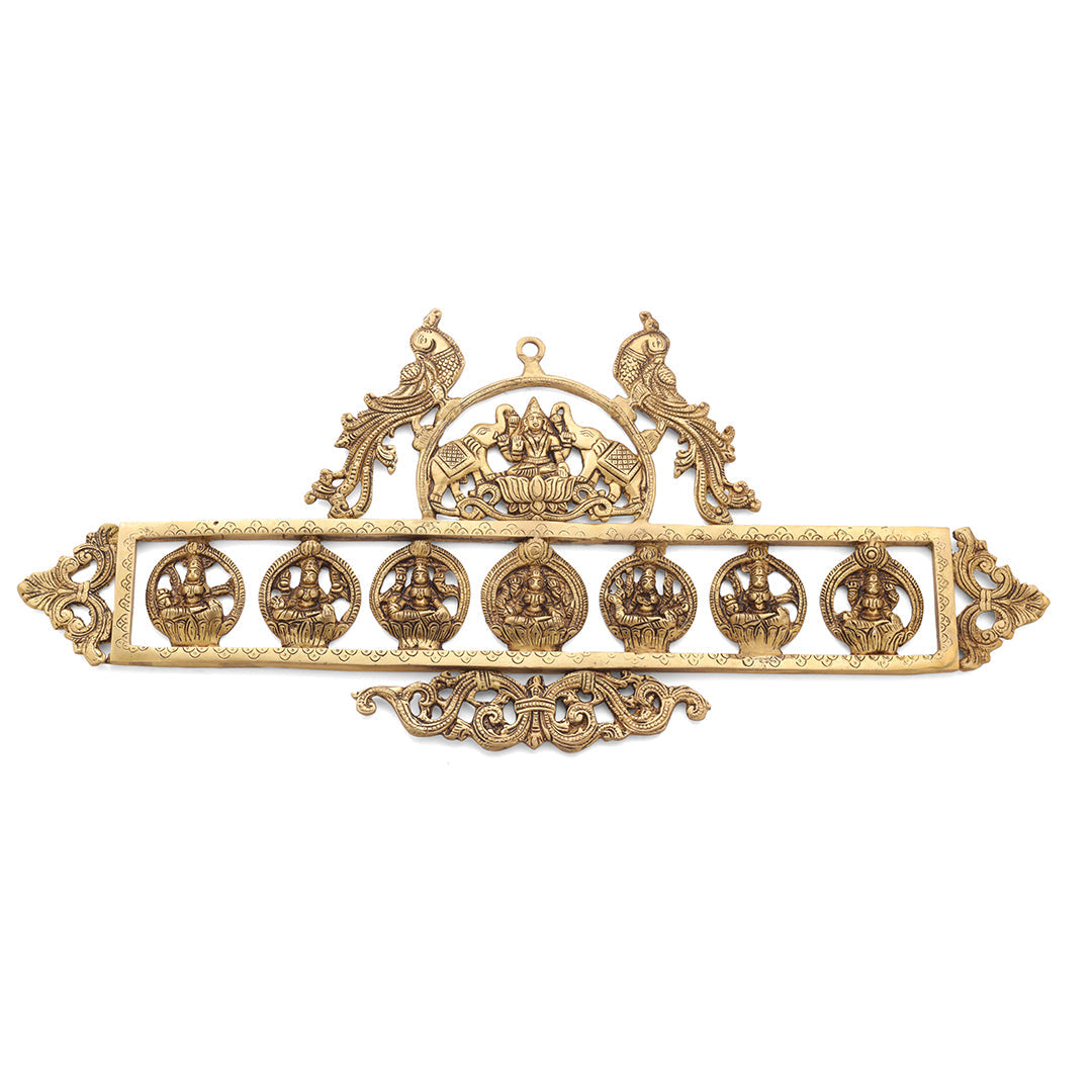 Brass Ashtalakshmi Wall hanging  (12 Inch)