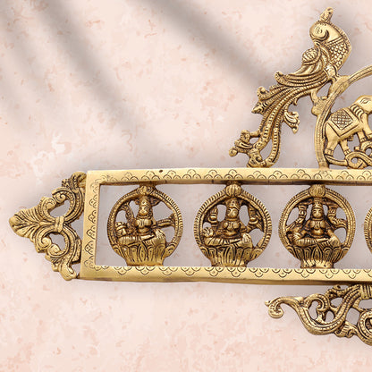 Brass Ashtalakshmi Wall hanging  (12 Inch)