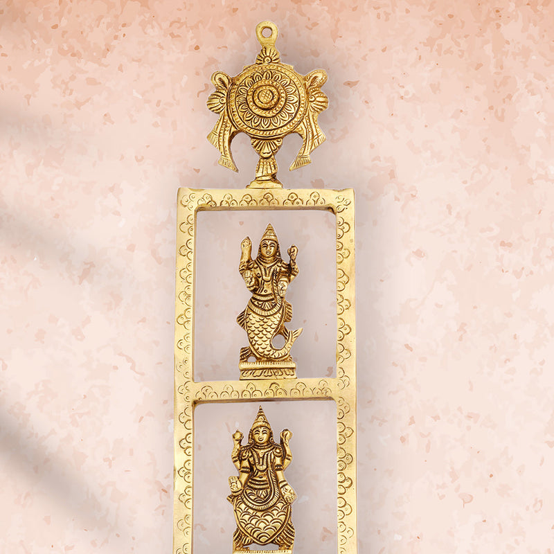 Brass Dashavatara / Vishnu Avatar Wall Hanging Set