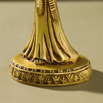 Brass Egyptian Goddess Isis Candle Holder (11.5 Inch)