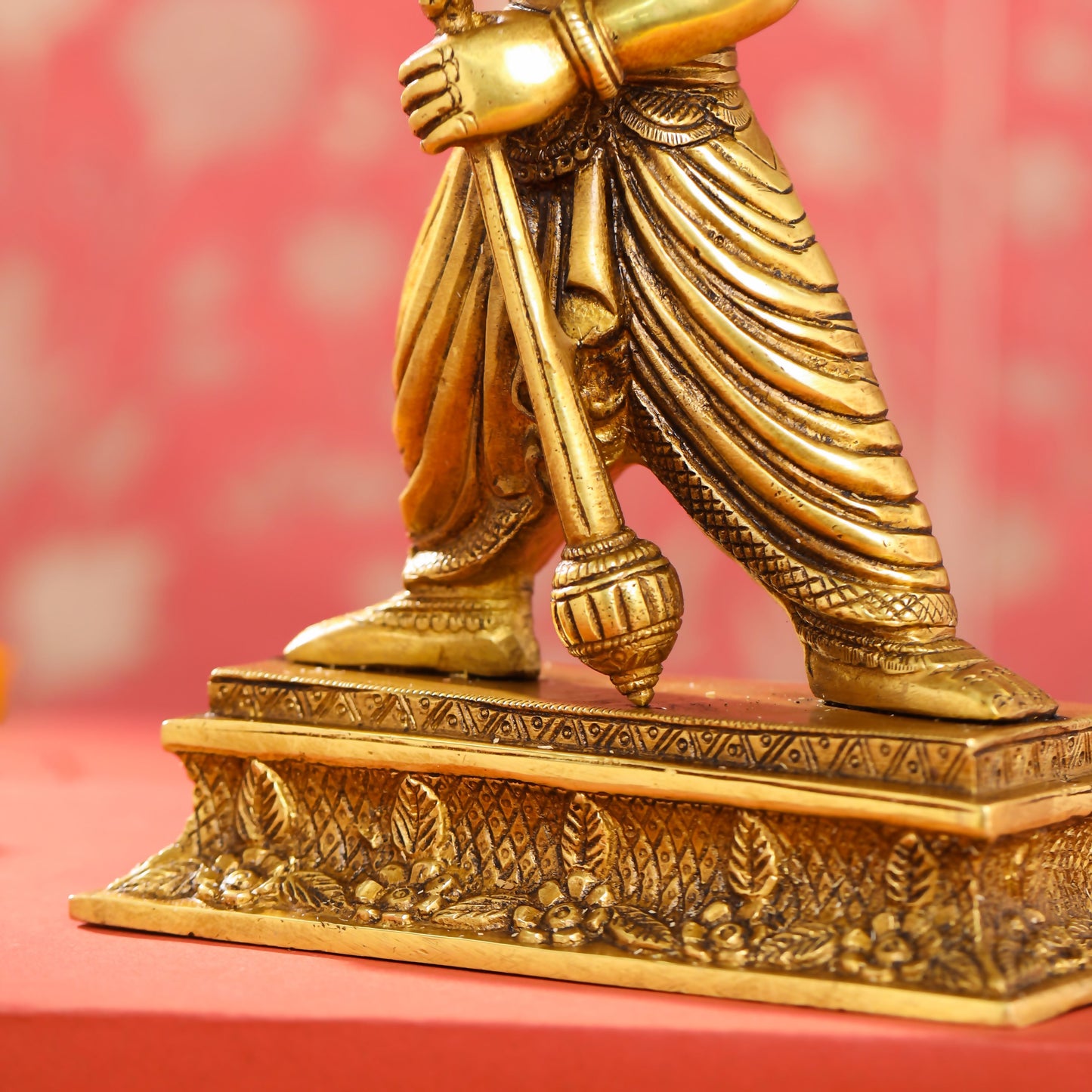 Brass Lord Vishnu Narasimha Avatar Statue (11.5 Inch)