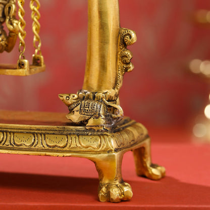 Brass Lord Ganesha Swing/Jhula (10 Inch)
