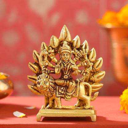 Brass Durga Devi Idol (4.5 Inch)