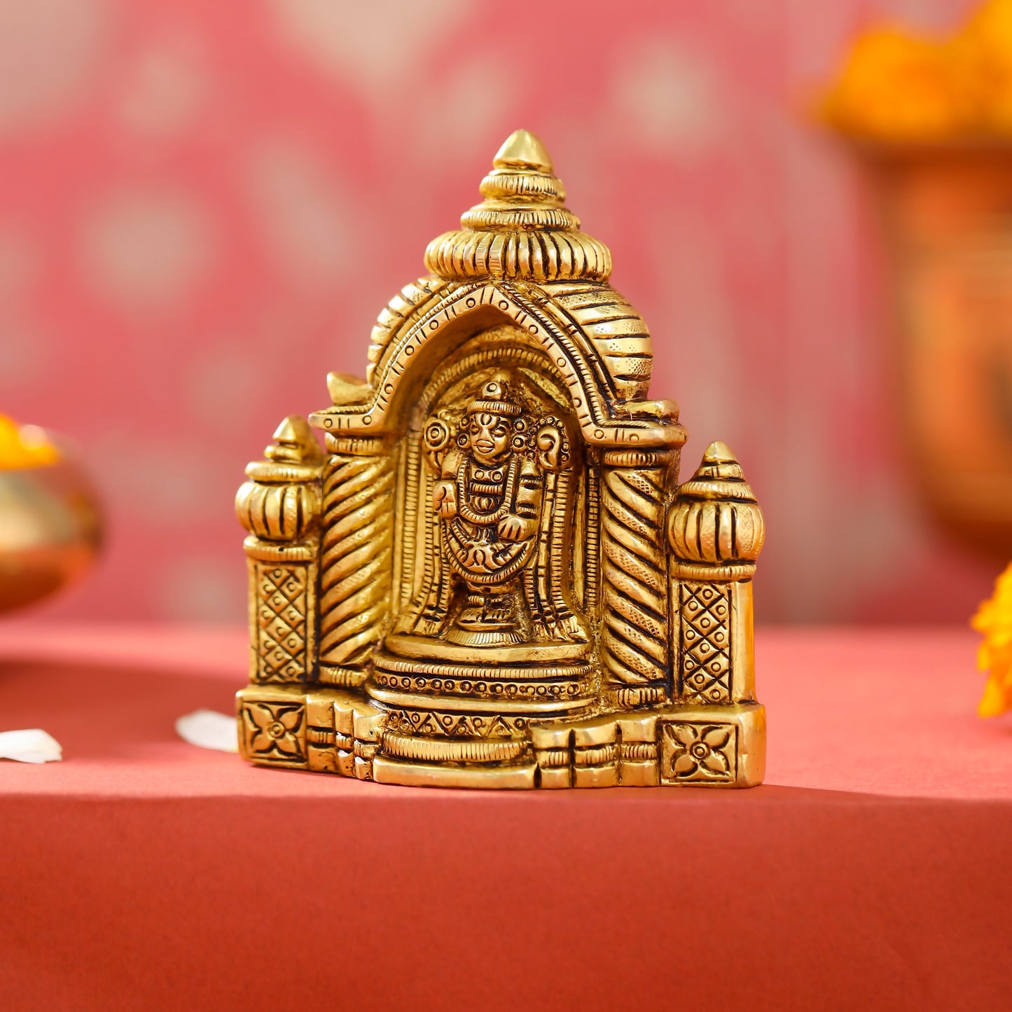 Brass Balaji Temple (4 Inch)