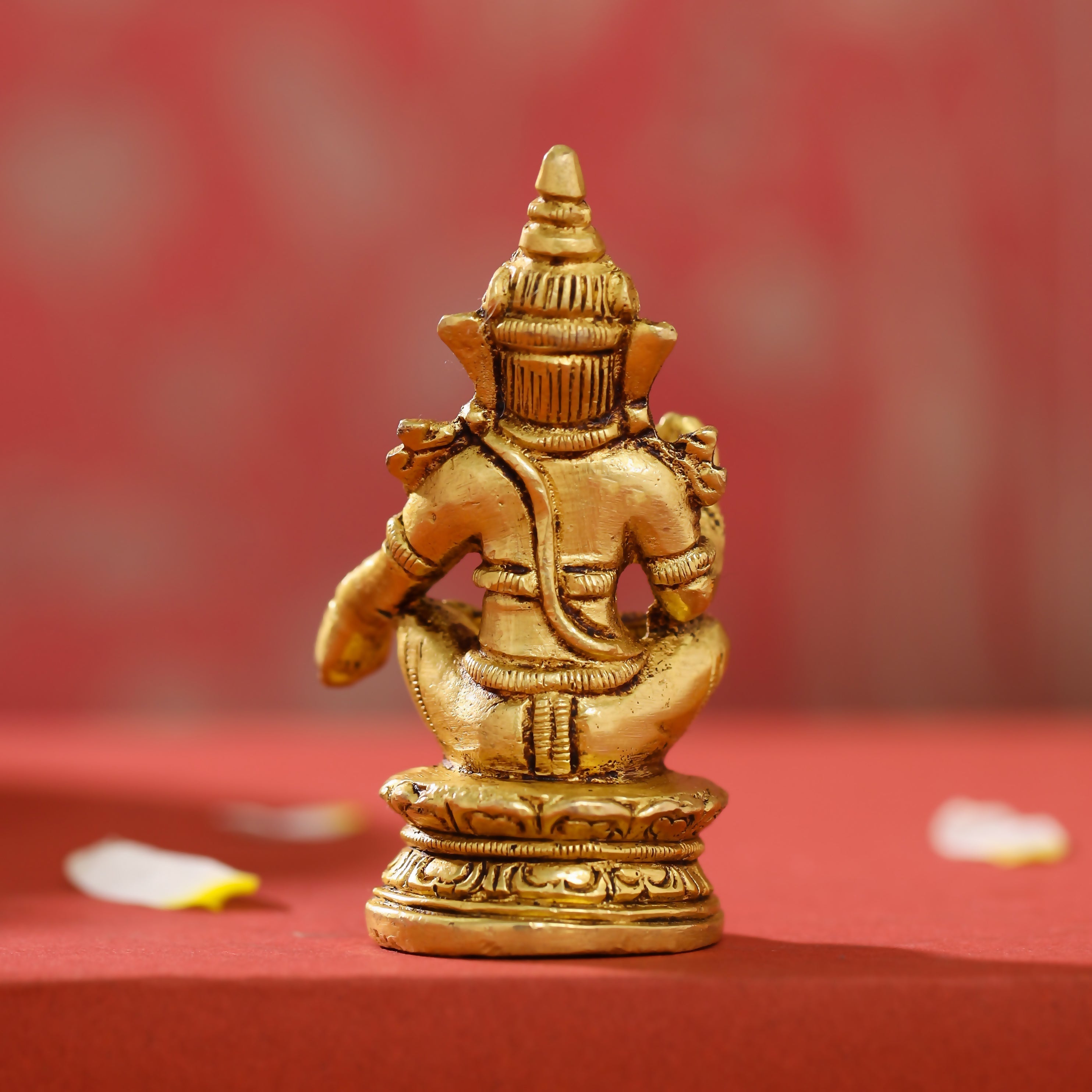 Brass Lord Ayyappa/Ayyappan Idol (3.5 Inch)
