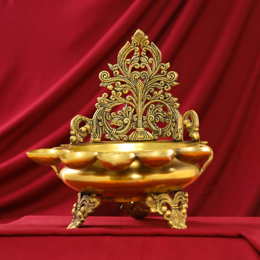 Brass Handcarved Urli Bowl (12 Inch)
