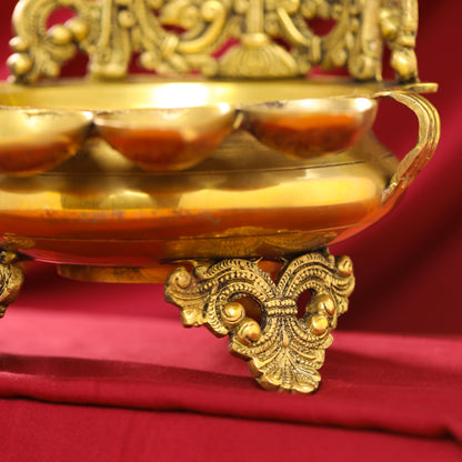 Brass Handcarved Urli Bowl (12 Inch)