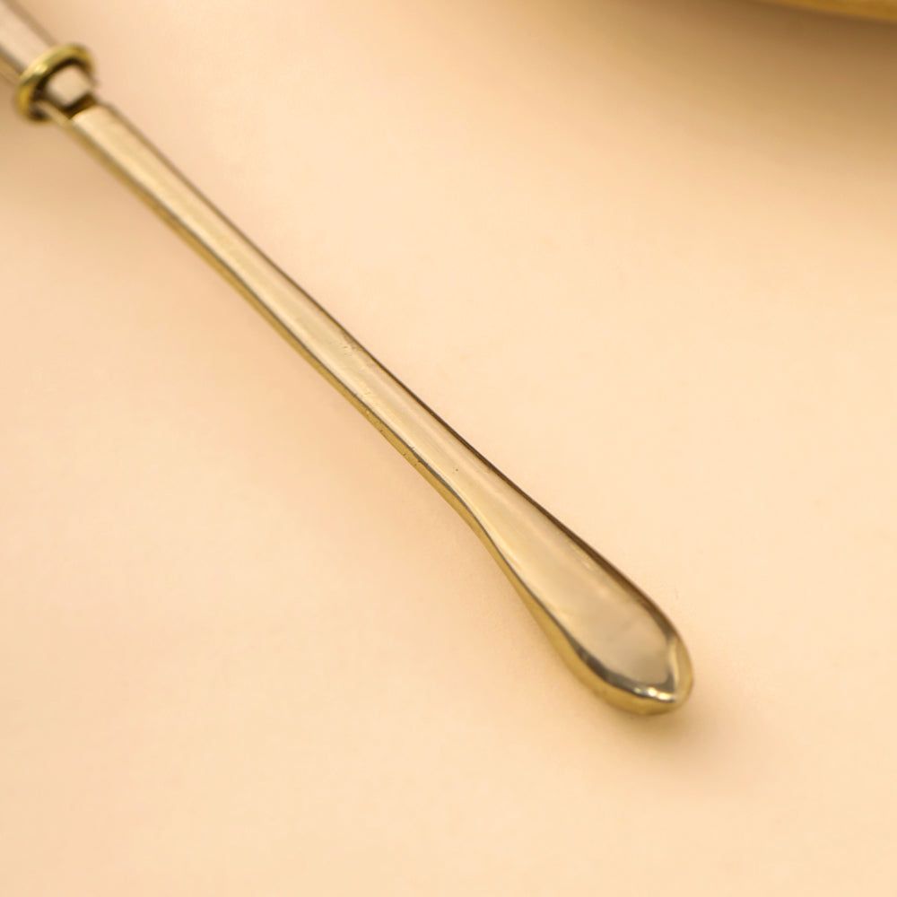 Brass Plain Handle Tea Infuser (7.5 Inch)