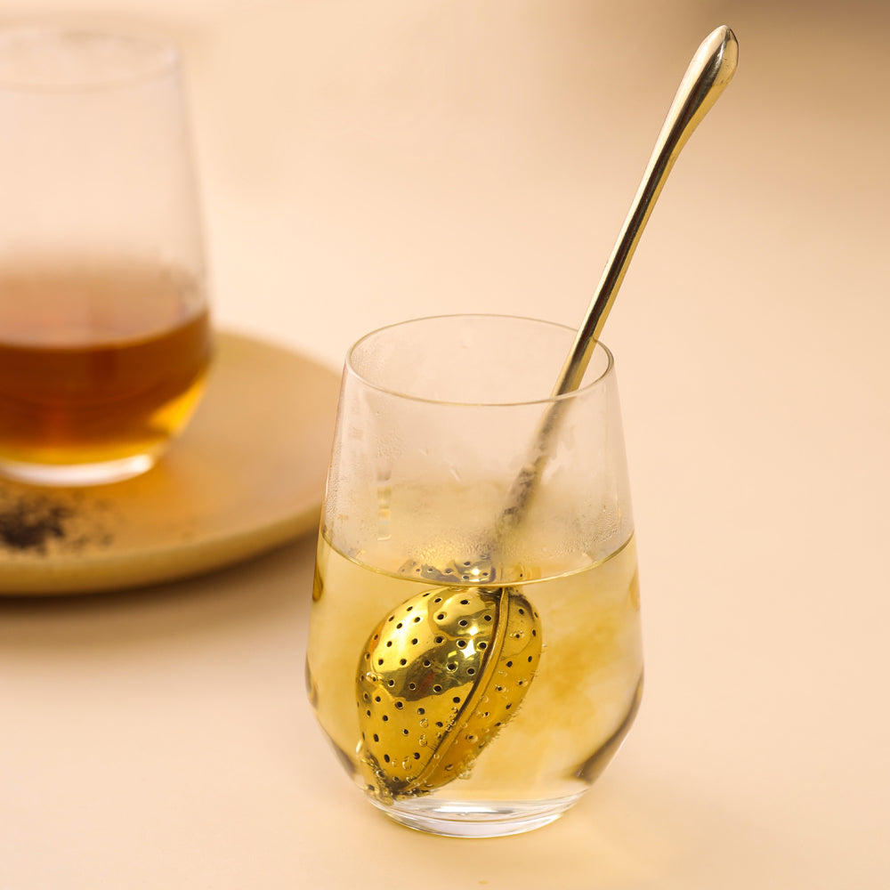 Brass Plain Handle Tea Infuser (7.5 Inch)