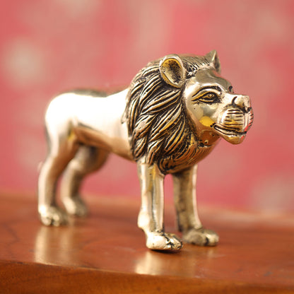 Brass Lion Statue (3.5 Inch)