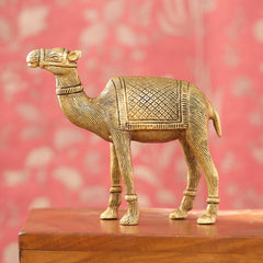 Brass Standing Camel Statue